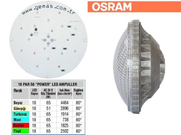 Osram Single Color Par56 18 Power Led Bulb